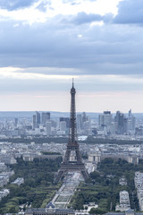 Eiffel Tower by night from Montparnasse Tower