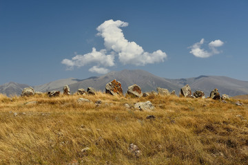 Zorats Karer or Karahunj near Sisian, Armenia.