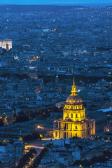 Cityscape of Paris by night