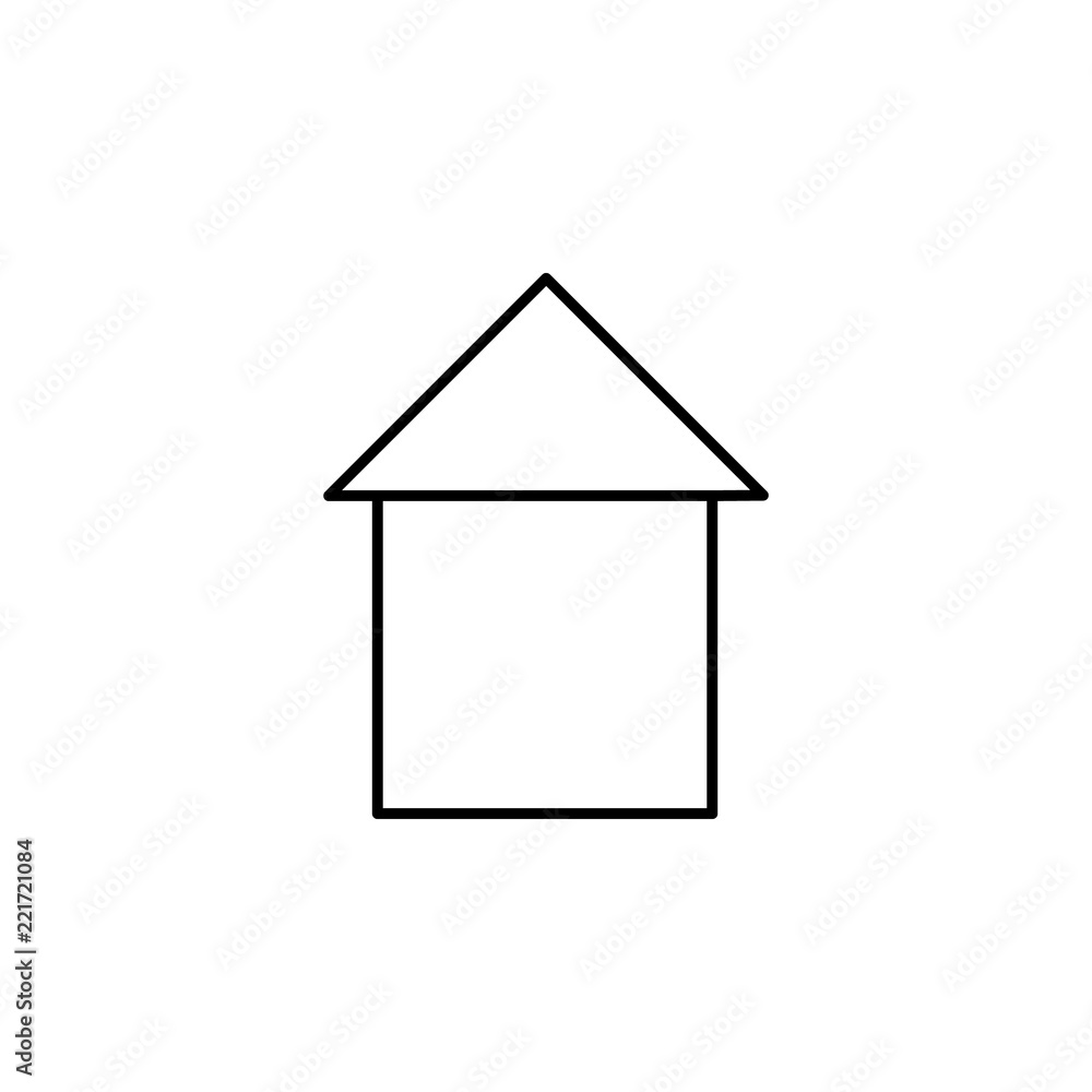 Poster house icon. element of business icon for mobile concept and web apps. thin line house icon can be us