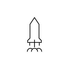 rocket icon. Element of business icon for mobile concept and web apps. Thin line rocket icon can be used for web and mobile