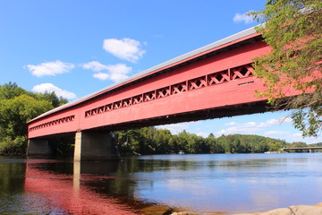 Gendron Covered Bridge in Wakefield, Quebec.