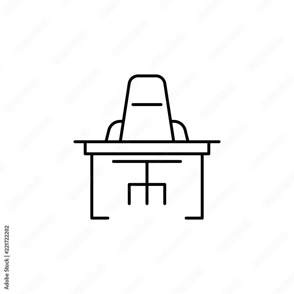 Poster workplace icon. element of business icon for mobile concept and web apps. thin line workplace icon c