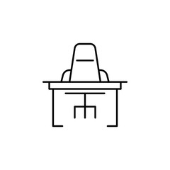 workplace icon. Element of business icon for mobile concept and web apps. Thin line workplace icon can be used for web and mobile