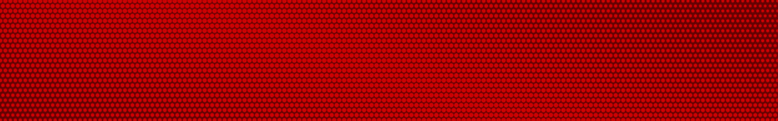 Abstract halftone gradient horizontal banner in red colors