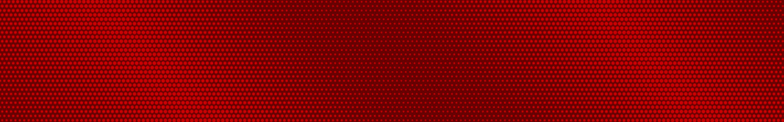 Abstract halftone gradient horizontal banner in red colors