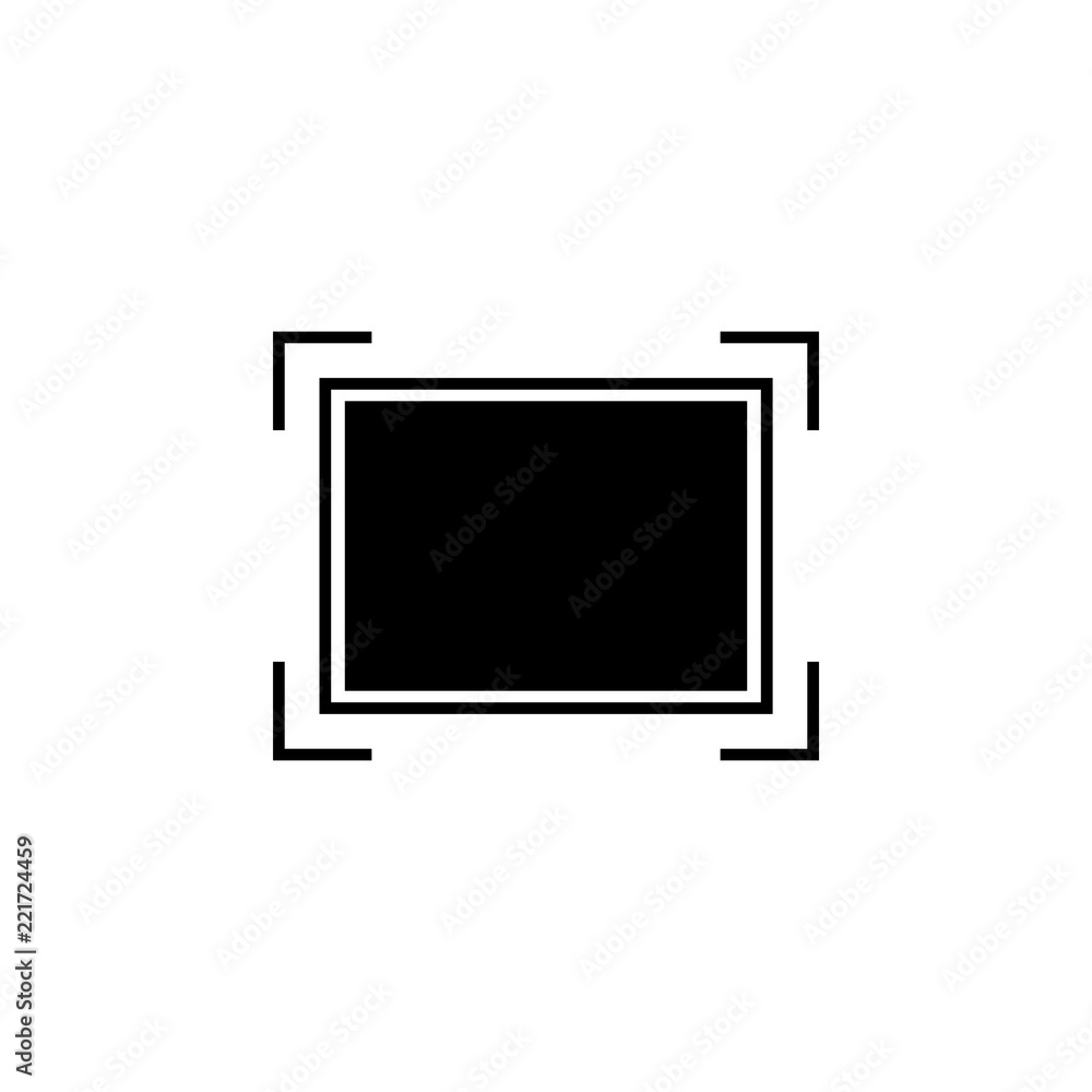Aufkleber rectangle in corners icon. element of simple icon. premium quality graphic design icon. signs and sy