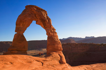 Delicate Arch sunset in Arches National Park