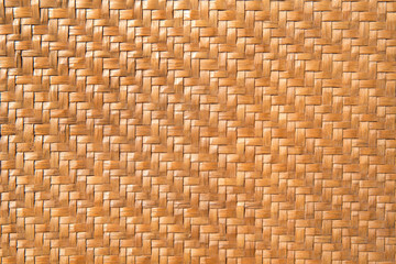 traditional thai style rattan pattern made from bamboo handcraft weave texture wicker surface for furniture material