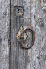 old wooden door