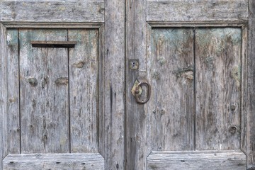 old wooden door