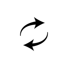 arrow updates icon. Element of simple icon. Premium quality graphic design icon. Signs and symbols collection icon for websites, web design, mobile app
