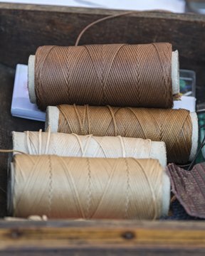 colorful spool of thread