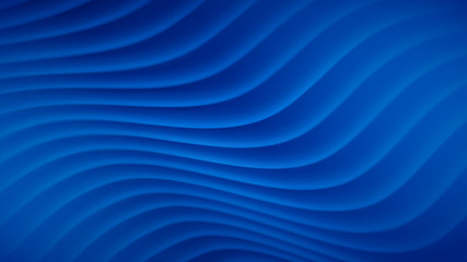 Abstract background with wavy lines in blue colors