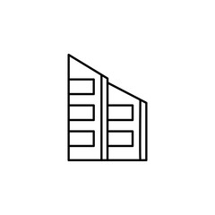 office building icon. Element of building and landmark outline icon for mobile concept and web apps. Thin line office building icon can be used for web and mobile