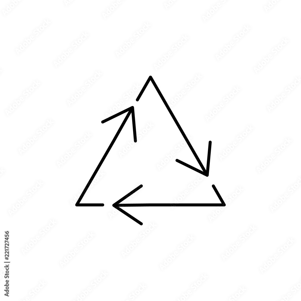 Poster recycling outline icon. element of ecology icon for mobile concept and web apps. thin line recycling