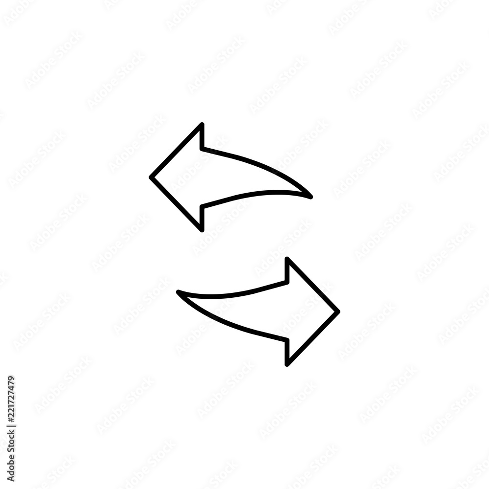 Poster refresh outline icon. element of ecology icon for mobile concept and web apps. thin line refresh can