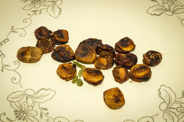 Fototapeta na wymiar raditional dried figs with almond, from Salento, Italy, Puglia