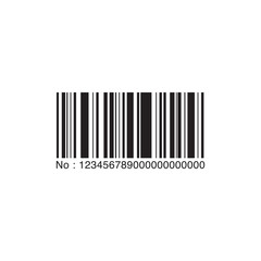 Barcode on white background