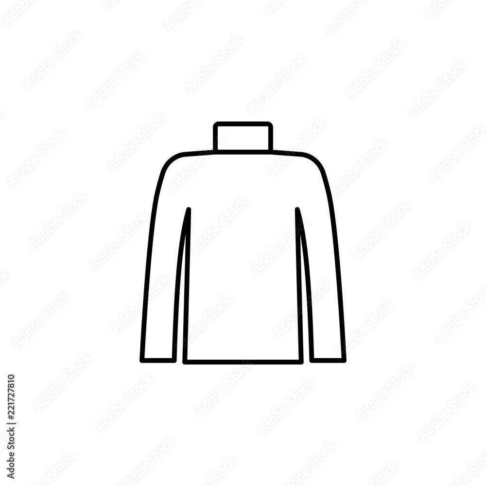 Poster sweater icon. element of autumn icon for mobile concept and web apps. thin line sweater icon can be 