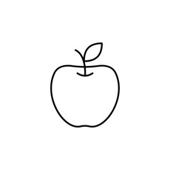 apple icon. Element of autumn icon for mobile concept and web apps. Thin line apple icon can be used for web and mobile