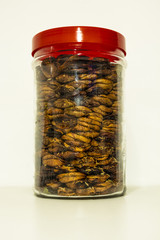 raditional dried figs with almond, from Salento, Italy, Puglia