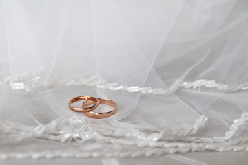 two gold engagement rings
