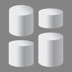 Podium isolated 3d vector. Podium and stand circular