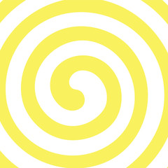 Psychedelic spiral with radial rays. Swirl spin comic vector