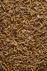 Full frame background texture of wood pellets