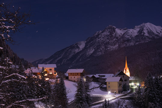 Alpen bei Nacht