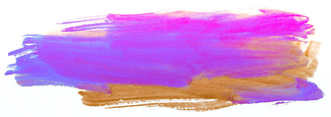 watercolor stain, drawn by brush on paper