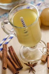 canned apple compote with various spices