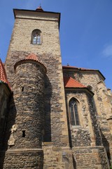 Church of St Stephen from the 13th century, a prominent example of early Gothic architecture in Kourim, Czech Republic