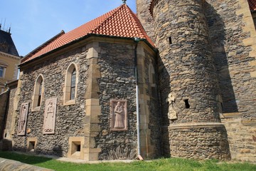Church of St Stephen from the 13th century, a prominent example of early Gothic architecture in Kourim, Czech Republic