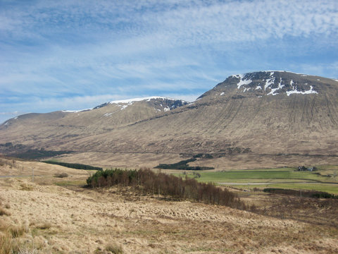 Mountains landscape, Highlands in Scotland
