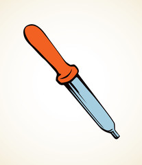 Pipette. Vector drawing