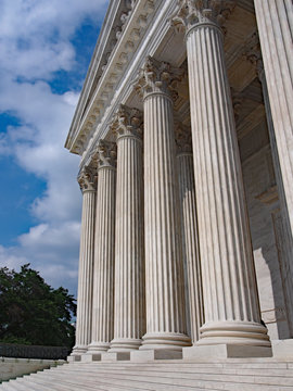 United States Supreme Court Building, columns at entrance