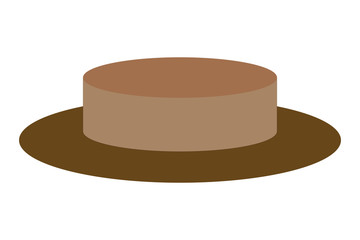 Sombrero de color marrón.