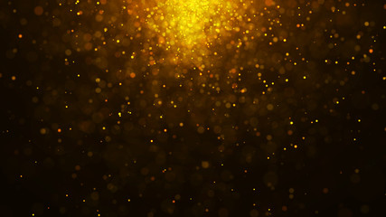 Dust particles. Abstract particle background. Particle explosion. Dots background. 4k rendering.