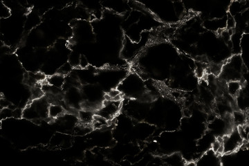 Black marble texture with natural pattern for background, design or artwork