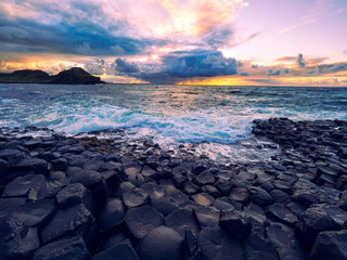 Summer Sunset Giant CausewayNorthern Ireland
