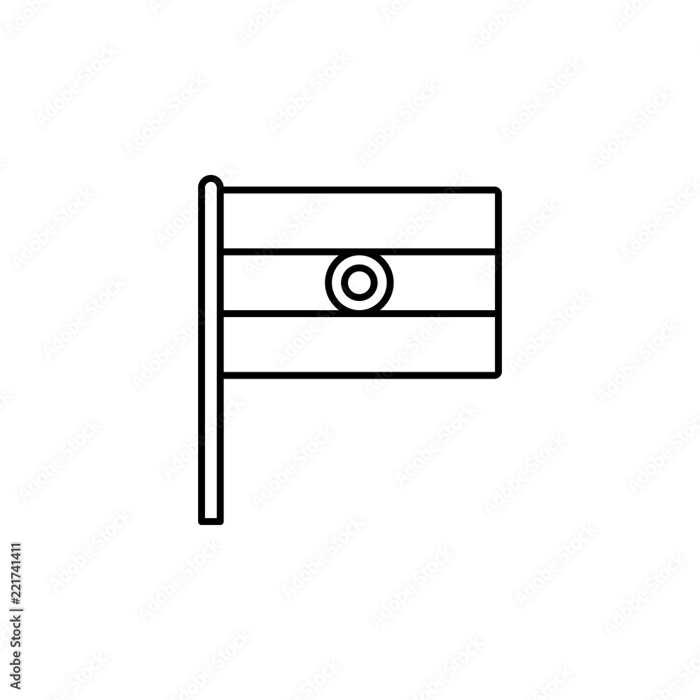 Poster india icon. element of flag icon for mobile concept and web apps. thin line india icon can be used f