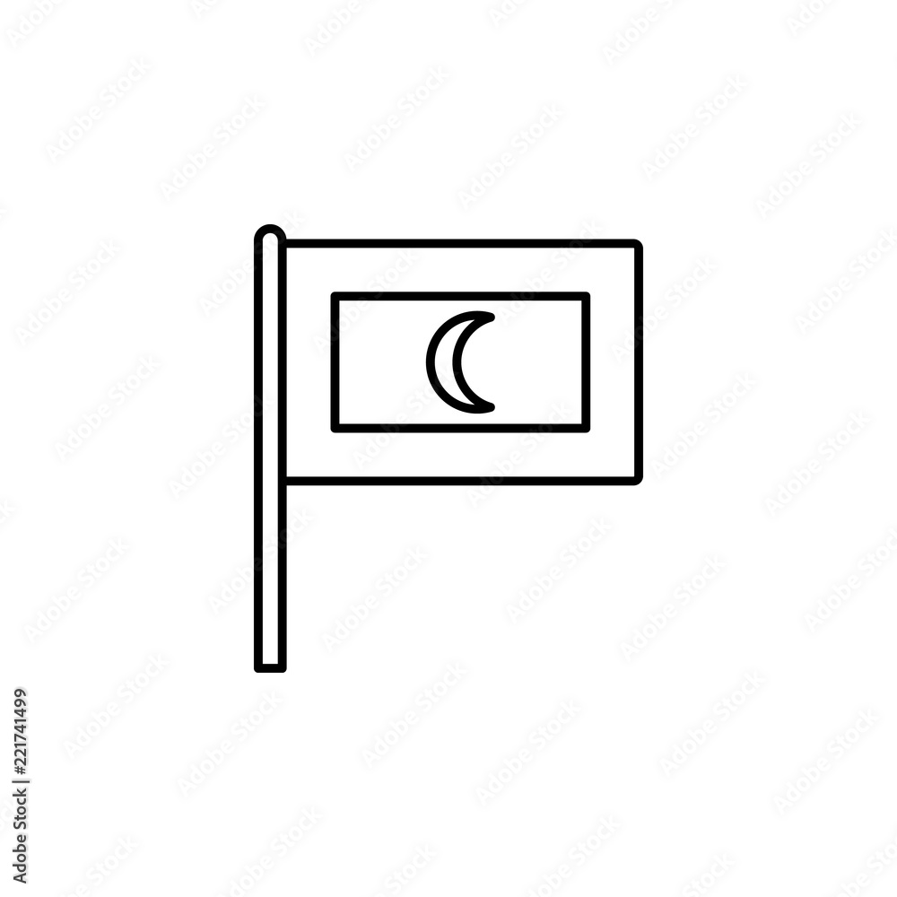 Poster maldives icon. element of flag icon for mobile concept and web apps. thin line maldives icon can be 