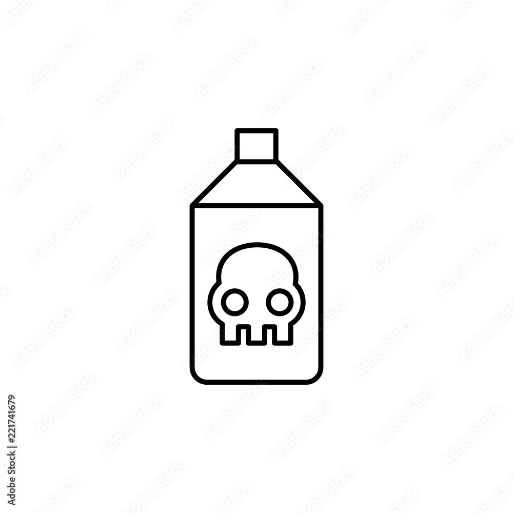 Poster insecticide icon. element of pest icon for mobile concept and web apps. thin line insecticide icon c