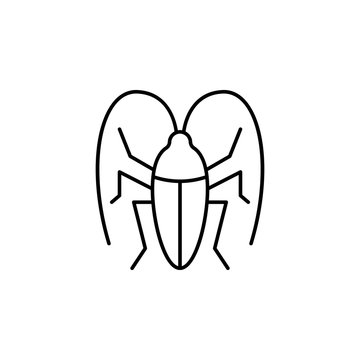 recommend clip art: cockroach icon. Element of pest icon for mobile concept and web apps. Thin line cockroach icon can be used for web and mobile