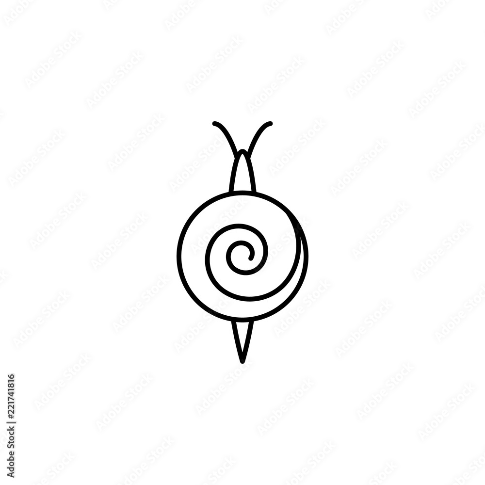 Poster snails icon. element of pest icon for mobile concept and web apps. thin line snails icon can be used