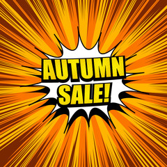 Comic book page orange explosive concept