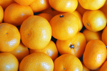 Fresh mandarin oranges fruit background