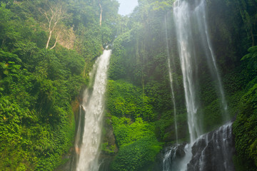 Fototapeta premium Beautiful and powerful Sekumpul waterfall